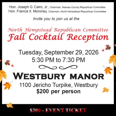 North Hempstead Fall Cocktail Reception – Event Ticket